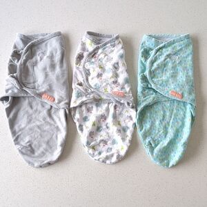 Set of Three Baby SwaddleMe Swaddel Wraps / Sleep Sacks